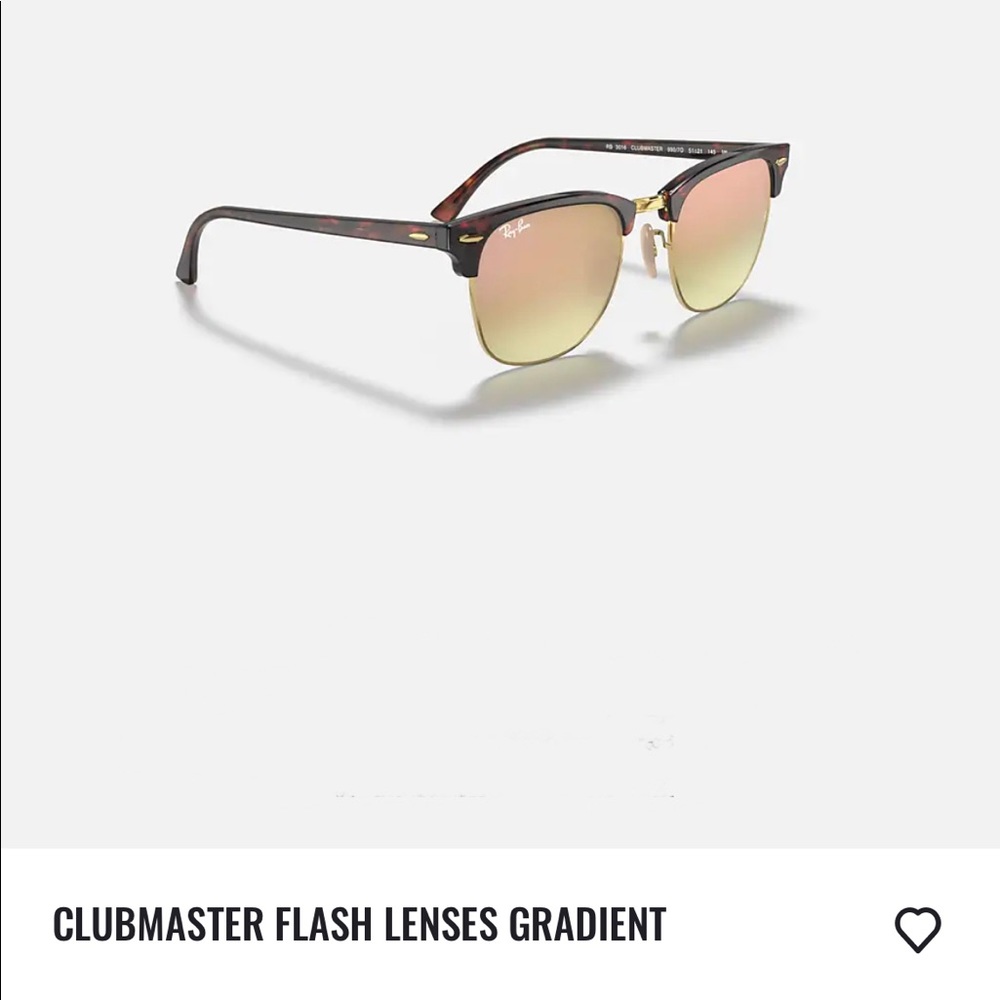 Ray-Ban Tortoise Clubmaster Flash Lenses Copper Gradient Flash RB3716